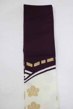 画像3: metamorphose / 恋うららオーバーニー  オフ/パープル H-25-12-19-066-ME-ZA-NS-ZH