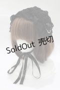 metamorphose / チュールレースヘッドドレス  ブラック H-25-12-19-073-ME-AC-NS-ZH