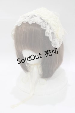 画像1: metamorphose / チュールレースヘッドドレス  アイボリー H-25-12-19-074-ME-AC-NS-ZH