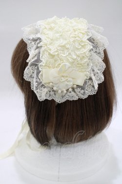 画像2: metamorphose / チュールレースヘッドドレス  アイボリー H-25-12-19-074-ME-AC-NS-ZH