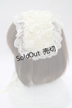 画像2: metamorphose / チュールレースヘッドドレス  アイボリー H-25-12-19-074-ME-AC-NS-ZH