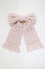 画像2: metamorphose / ピンタックリボンクリップ（ムジ）  ピンク H-25-12-19-076-ME-AC-NS-ZH (2)