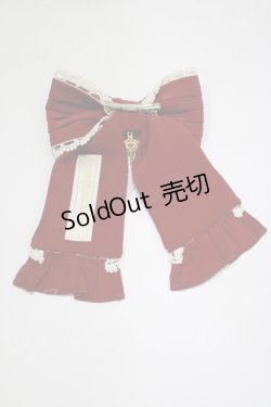 画像3: metamorphose / ピンタックリボンクリップ（ムジ）  エンジ H-25-12-19-077-ME-AC-NS-ZH