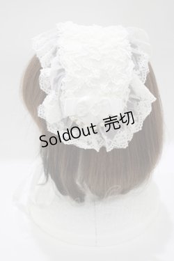 画像2: metamorphose / チュールレースヘッドドレス  ホワイト H-25-12-19-078-ME-AC-NS-ZH