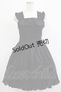 BABY,THE STARS SHINE BRIGHT / リボンスカラップジャンパースカート Free ブラック H-25-12-19-011-BA-OP-NS-ZH