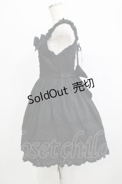 画像2: BABY,THE STARS SHINE BRIGHT / リボンスカラップジャンパースカート Free ブラック H-25-12-19-011-BA-OP-NS-ZH