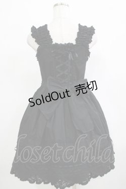 画像3: BABY,THE STARS SHINE BRIGHT / リボンスカラップジャンパースカート Free ブラック H-25-12-19-011-BA-OP-NS-ZH