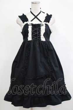 画像1: BABY,THE STARS SHINE BRIGHT / ベビードールジャンパースカート Free ブラック H-25-12-19-012-BA-OP-NS-ZH