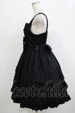 画像2: metamorphose / フロントあきフリルジャンパースカート サイズ1 ブラック H-25-12-19-002-ME-OP-NS-ZH