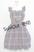 Ank Rouge / チェックハートフリルジャンパースカート M ネイビー H-25-12-19-016-CA-OP-NS-ZH