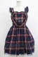 画像1: Ank Rouge / チェックハートフリルジャンパースカート M ネイビー H-25-12-19-016-CA-OP-NS-ZH (1)
