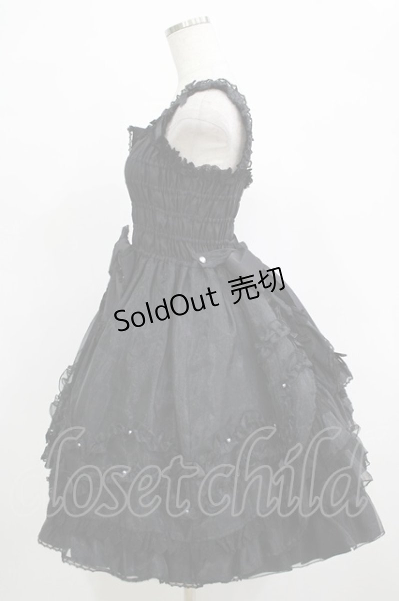 画像2: Angelic Pretty / フェアリープリンセスSetのジャンパースカート Free ブラック H-25-12-19-020-AP-OP-NS-ZH (2)