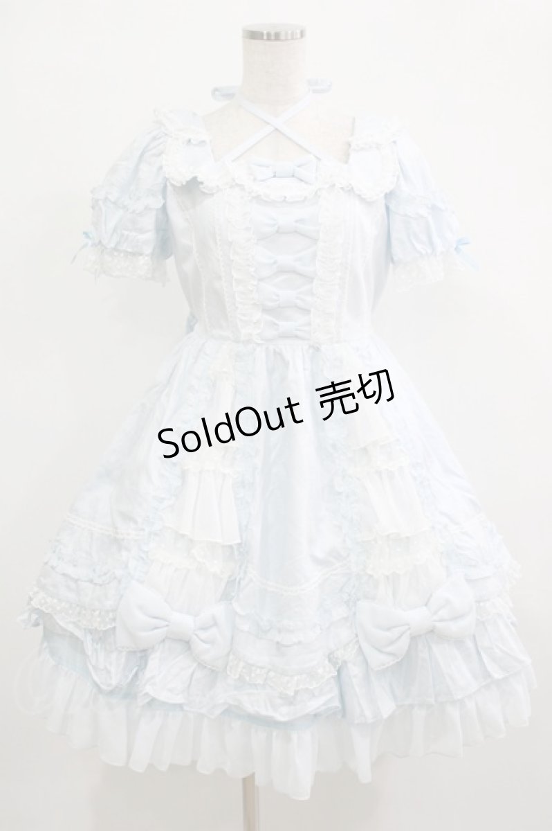 画像1: Angelic Pretty / Dreamy Creamワンピース Free サックス H-25-12-19-022-AP-OP-NS-ZH (1)
