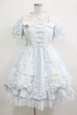 画像1: Angelic Pretty / Dreamy Creamワンピース Free サックス H-25-12-19-022-AP-OP-NS-ZH