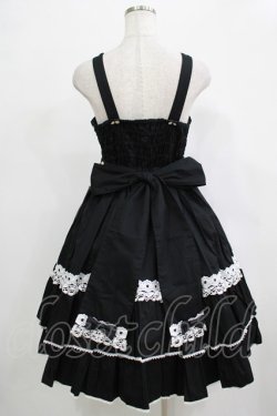 画像3: metamorphose / メアリーはしごレースジャンパースカート(無地) サイズ1 ブラック H-25-12-19-003-ME-OP-NS-ZH