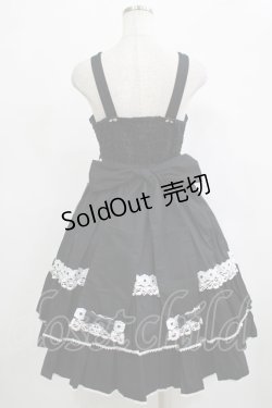 画像3: metamorphose / メアリーはしごレースジャンパースカート(無地) サイズ1 ブラック H-25-12-19-003-ME-OP-NS-ZH