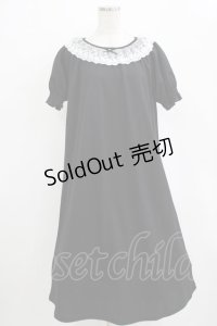 m petit by misako / レース襟カットワンピース M ブラック H-25-12-20-020-LO-OP-NS-ZH