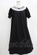 画像1: m petit by misako / レース襟カットワンピース M ブラック H-25-12-20-020-LO-OP-NS-ZH (1)