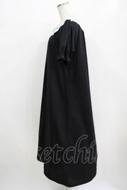 画像2: m petit by misako / レース襟カットワンピース M ブラック H-25-12-20-020-LO-OP-NS-ZH
