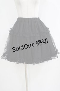 Amavel / ボリュームチュールスカート Free ブラック H-25-12-20-024-CA-SK-NS-ZH