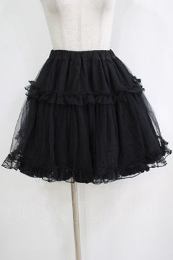 画像1: Amavel / ボリュームチュールスカート Free ブラック H-25-12-20-024-CA-SK-NS-ZH