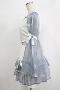 画像2: Jamie エーエヌケー / フレアスリーブウエスト開きワンピース M オフ/サックス H-25-12-20-026-LO-OP-NS-ZH