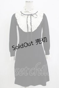 Bubbles / ニットワンピース Free ブラック H-25-12-20-028-CA-OP-NS-ZH