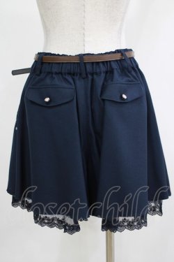 画像3: axes femme / ベルト付きフレアキュロット M ネイビー H-25-12-20-029-AX-PA-NS-ZH