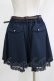 画像3: axes femme / ベルト付きフレアキュロット M ネイビー H-25-12-20-029-AX-PA-NS-ZH (3)