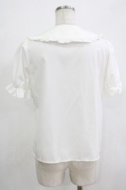 画像3: Ank Rouge / リボンストロベリーパフブラウス M オフ H-25-12-20-032-CA-BL-NS-ZH