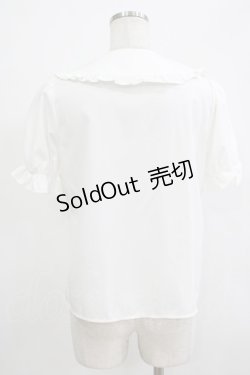 画像3: Ank Rouge / リボンストロベリーパフブラウス M オフ H-25-12-20-032-CA-BL-NS-ZH