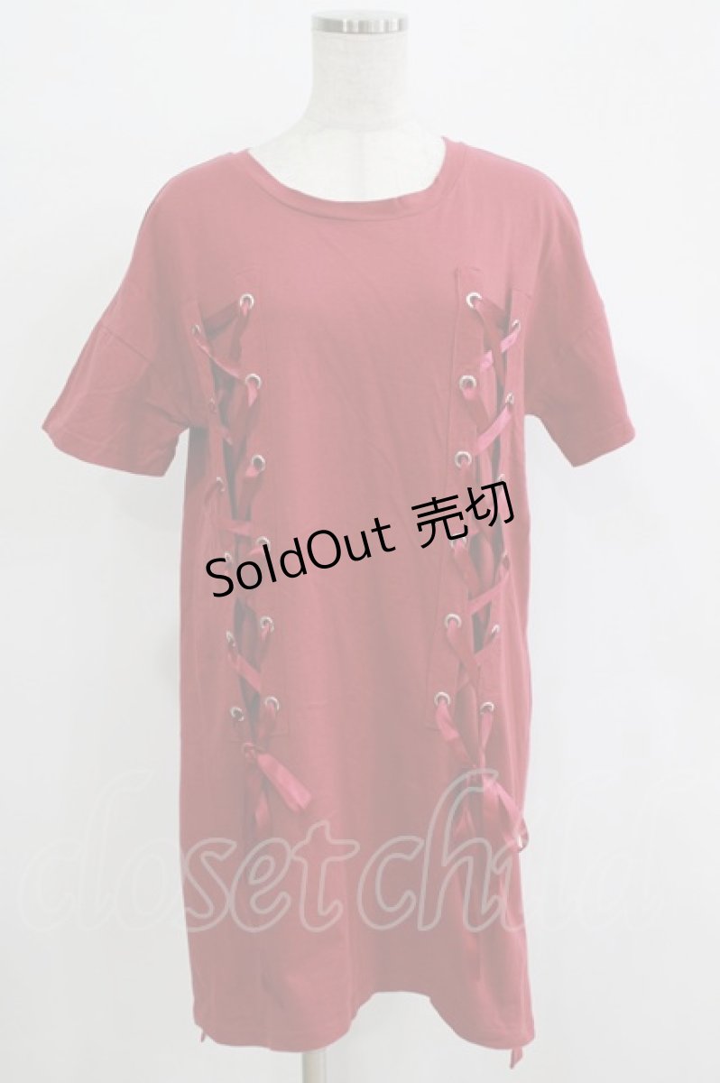 画像1: Ank Rouge / スピンドルTee M レッド H-25-12-20-033-CA-TS-NS-ZH (1)