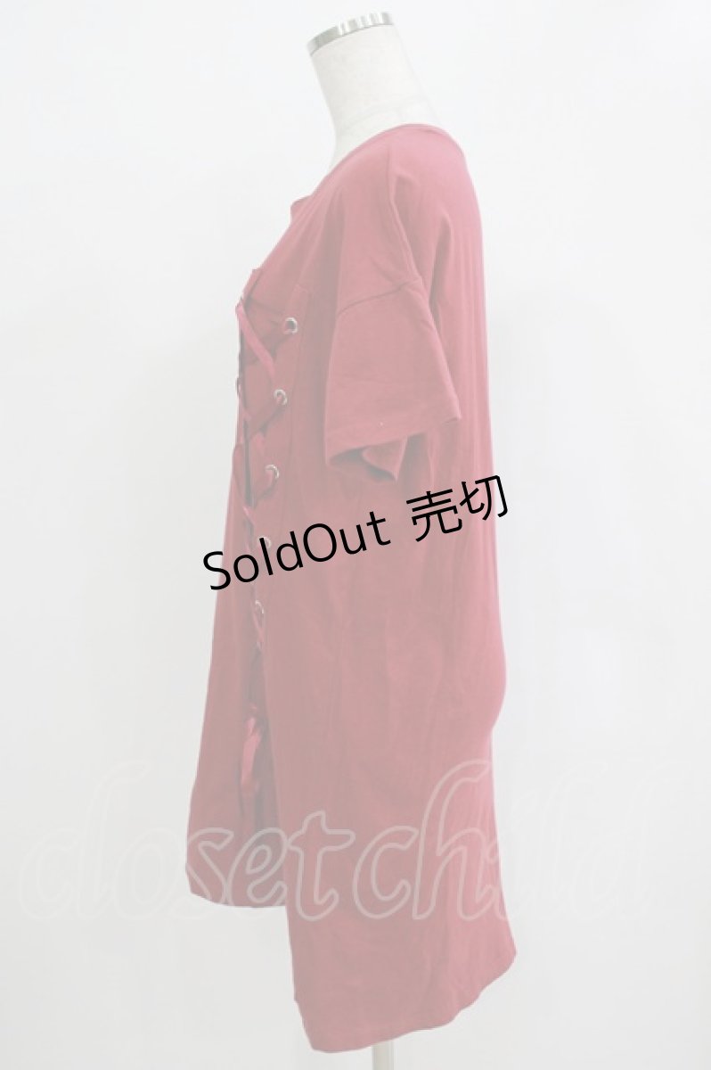 画像2: Ank Rouge / スピンドルTee M レッド H-25-12-20-033-CA-TS-NS-ZH (2)