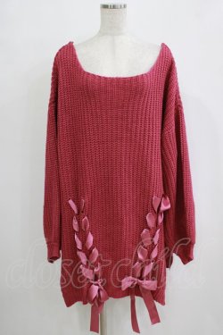 画像1: Ank Rouge / スピンドルニット M ピンク H-25-12-20-034-CA-TO-NS-ZH