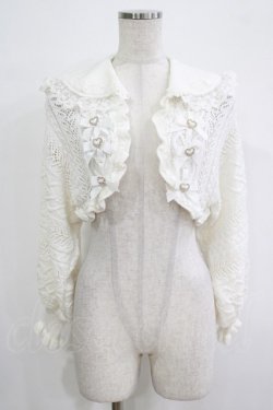 画像1: LIZ LISA / クロップド透かしセーラーカーディガン Free オフ H-25-12-20-038-LO-TO-NS-ZH