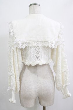 画像3: LIZ LISA / クロップド透かしセーラーカーディガン Free オフ H-25-12-20-038-LO-TO-NS-ZH