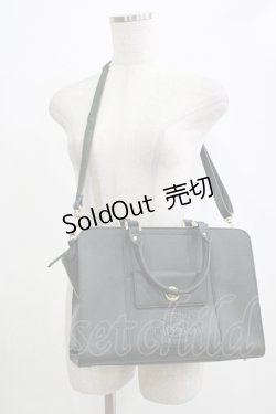 画像1: Maison de FLEUR Petite Robe canone / 列車に飛び乗るボストンバッグ  グリーン H-25-12-20-043-EL-BG-NS-ZH