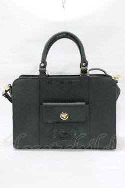 画像2: Maison de FLEUR Petite Robe canone / 列車に飛び乗るボストンバッグ  グリーン H-25-12-20-043-EL-BG-NS-ZH