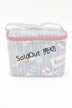 画像1: ALICE and the PIRATES / Teufel von Hameln柄バニティポーチ  サファイア(ブルー) H-25-12-20-053-PA-ZA-NS-ZH