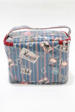 画像2: ALICE and the PIRATES / Teufel von Hameln柄バニティポーチ  サファイア(ブルー) H-25-12-20-053-PA-ZA-NS-ZH