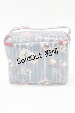 画像2: ALICE and the PIRATES / Teufel von Hameln柄バニティポーチ  サファイア(ブルー) H-25-12-20-053-PA-ZA-NS-ZH