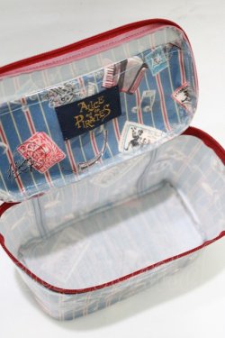 画像3: ALICE and the PIRATES / Teufel von Hameln柄バニティポーチ  サファイア(ブルー) H-25-12-20-053-PA-ZA-NS-ZH