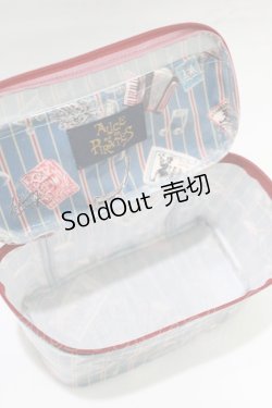 画像3: ALICE and the PIRATES / Teufel von Hameln柄バニティポーチ  サファイア(ブルー) H-25-12-20-053-PA-ZA-NS-ZH