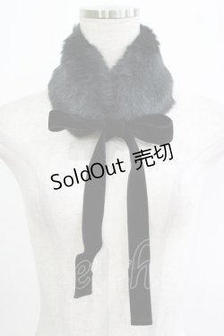 画像1: Victorian maiden / リボンファーティペット  ブラック H-25-12-20-056-CL-ZA-NS-ZH