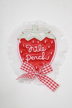 画像2: Nile Perch / ワッペン バレッタ&ブローチ   レッド/いちご H-25-12-20-059-LO-AC-NS-ZH