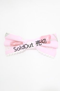 画像2: Angelic Pretty / Creamy Cherryバレッタ  ピンク H-25-12-20-062-AP-AC-NS-ZH