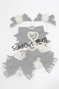 LIZ LISA / ティアラリボン6コセットクリップ  ブラック H-25-12-20-066-LO-AC-NS-ZH