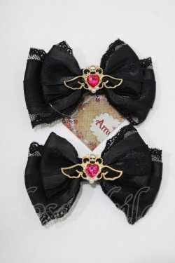 画像2: Amavel / Magical RIBBON Wリボンクリップ  ブラック H-25-12-20-069-CA-AC-NS-ZH