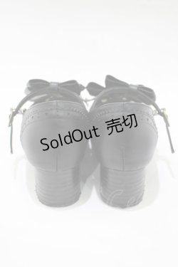 画像3: metamorphose / リボンストラップシューズ L/〜24.5cm ブラック H-25-12-20-079-ME-SH-NS-ZH