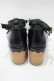 画像3: axes femme kawaii / スカラップ木底風シューズ S(22.5cm) ブラック H-25-12-20-080-AX-SH-NS-ZH (3)